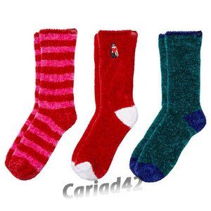 Victoria's Secret 3 Pairs of Cozy Fleece Comfort Socks .. New
